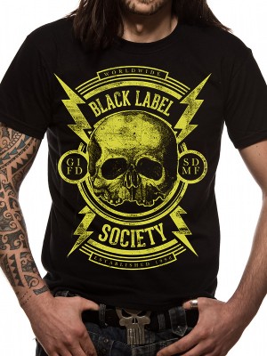 BLACK LABEL SOCIETY T SHIRT Official Merchandise BLACK LABEL SOCIETY - SKULL (UNISEX)   Black t-shirt